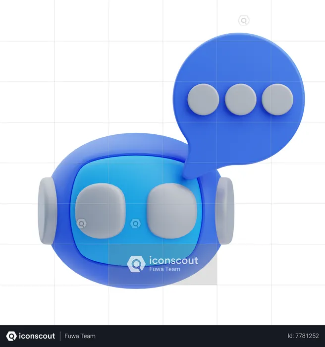 Chat Bot  3D Icon