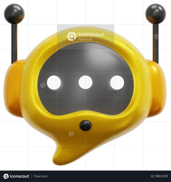 Chat Bot  3D Icon