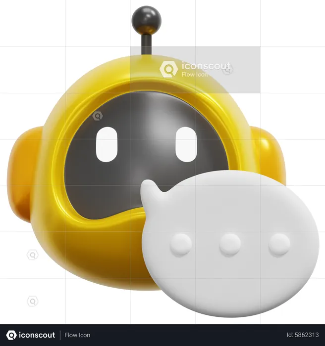 Chat Bot  3D Icon