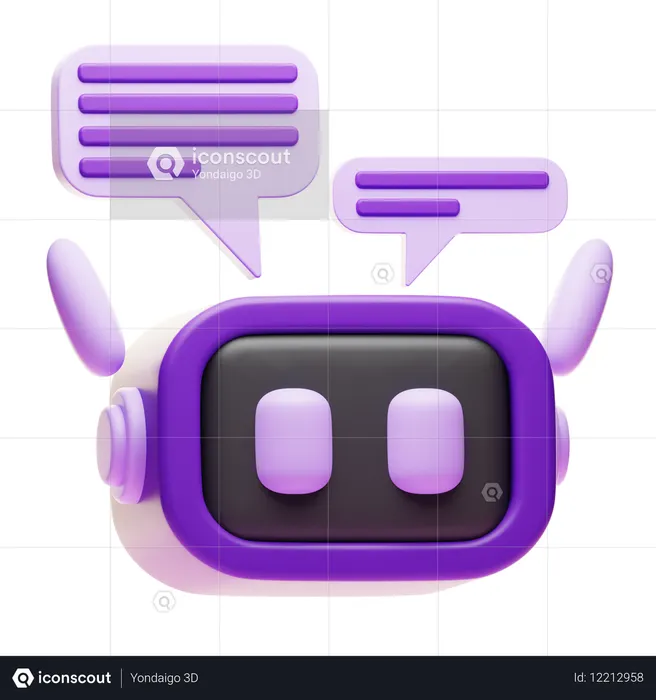 Chat Bot  3D Icon