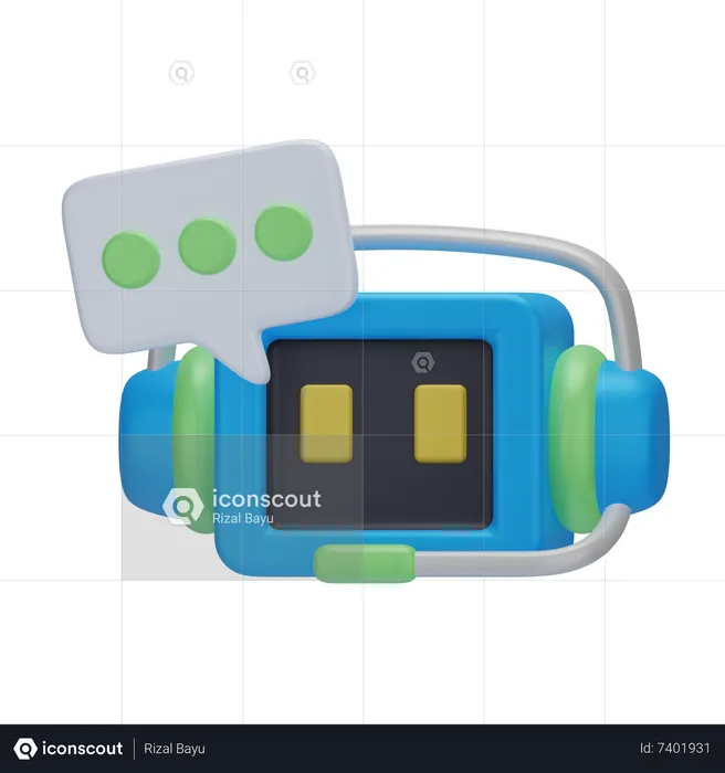 Chat Bot  3D Icon