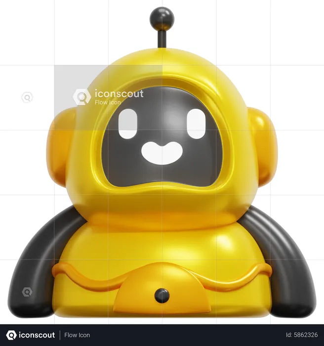 Robot de chat  3D Icon