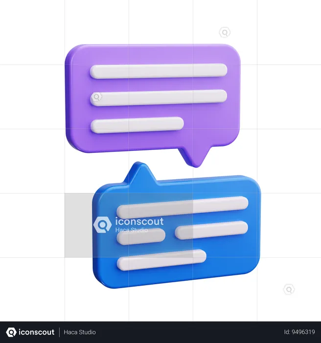 Chat Box  3D Icon