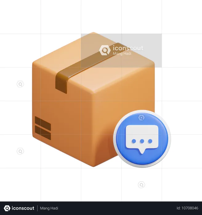 Chat Box  3D Icon