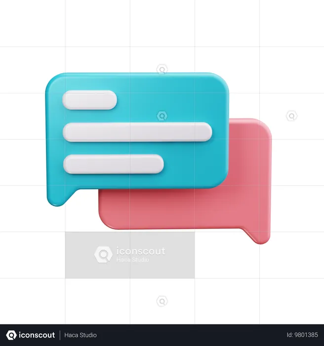 Chat box  3D Icon