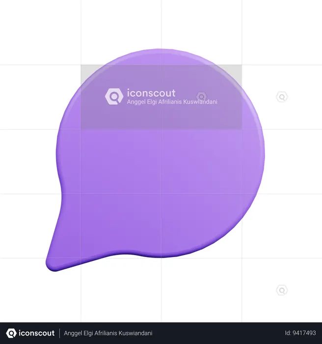 Chat Bubble  3D Icon