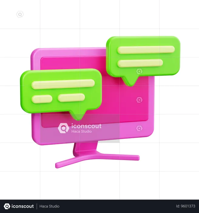 Chat Bubble  3D Icon