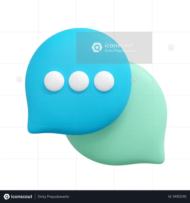 Chat bubble  3D Icon