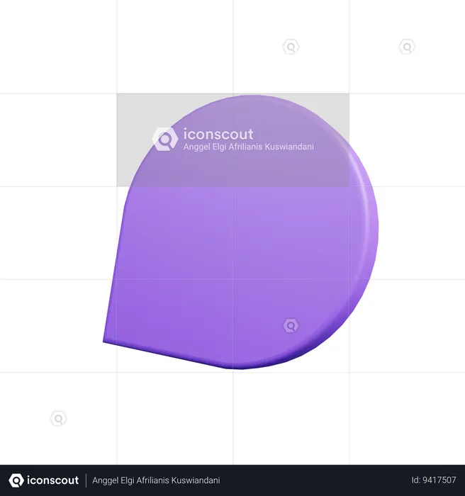 Chat Bubble  3D Icon