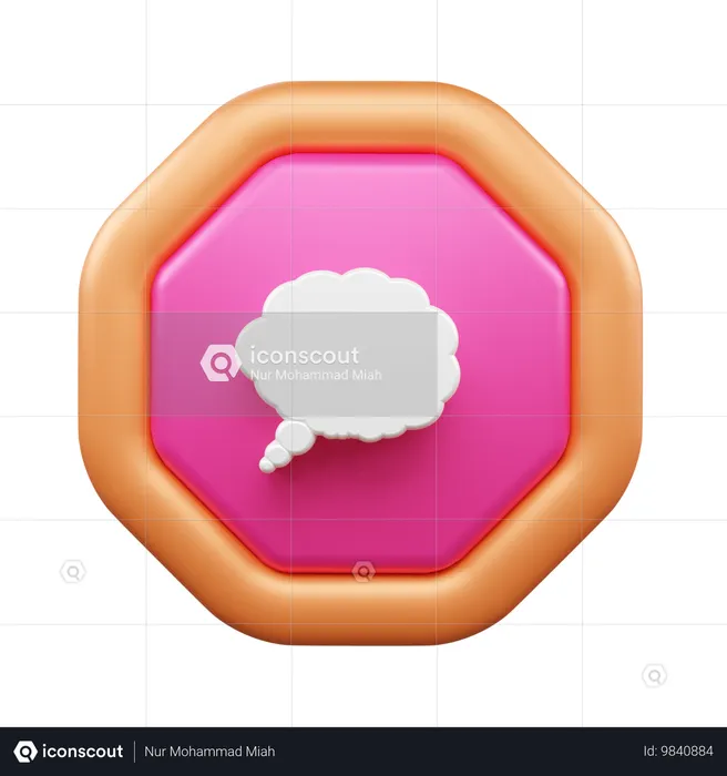 Chat Bubble  3D Icon