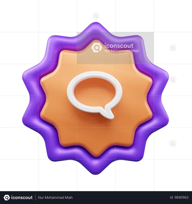 Chat Bubble  3D Icon