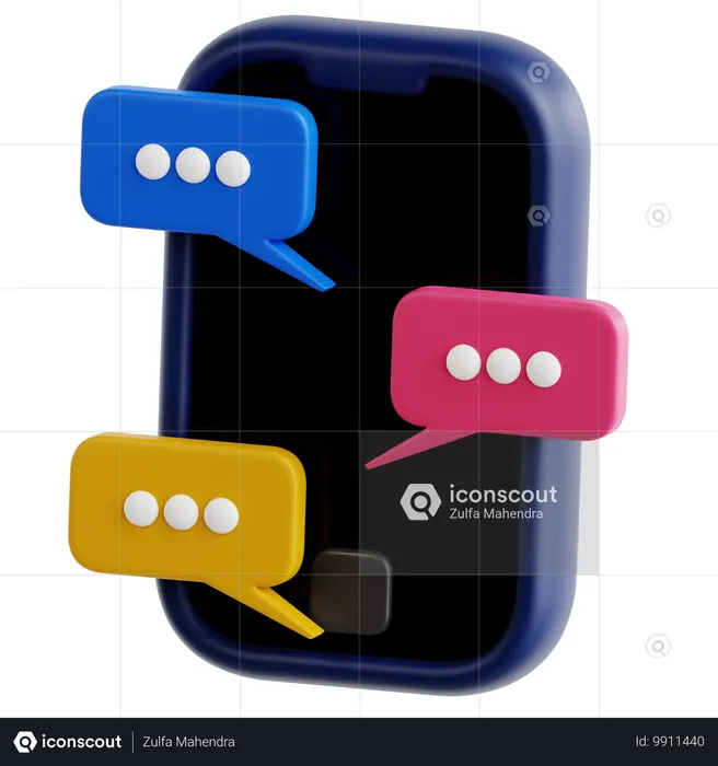 Chat Bubble  3D Icon