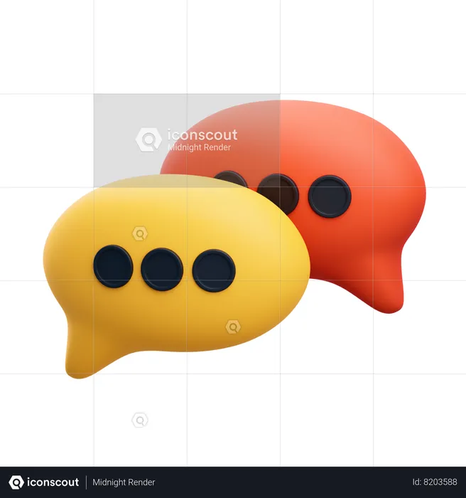 Chat Bubble  3D Icon