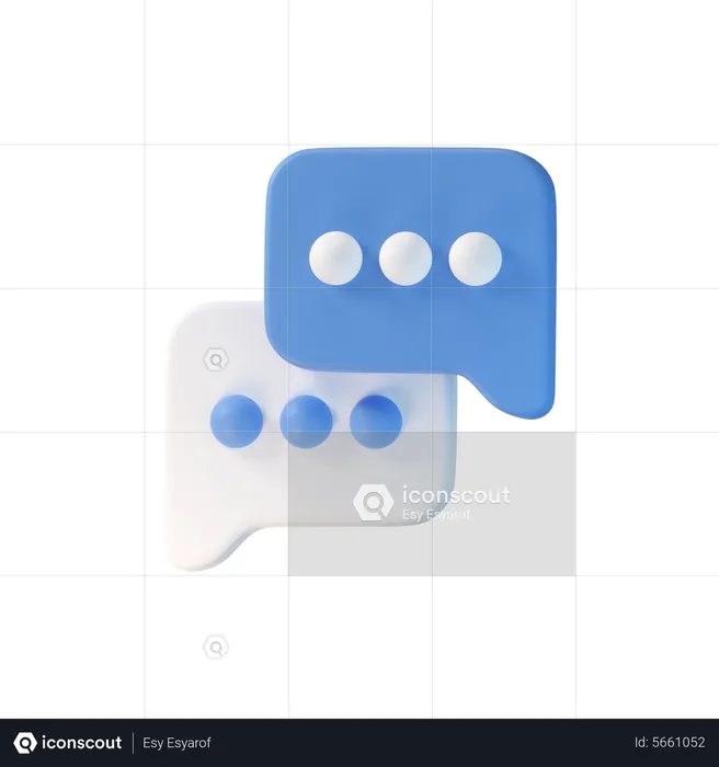 Chat Bubble  3D Icon