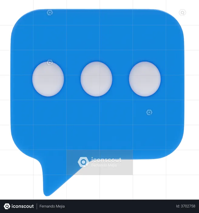 Chat Bubble  3D Icon