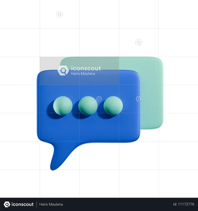 Chat Bubble  3D Icon