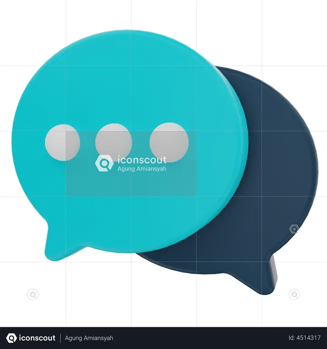 Chat Bubble  3D Illustration