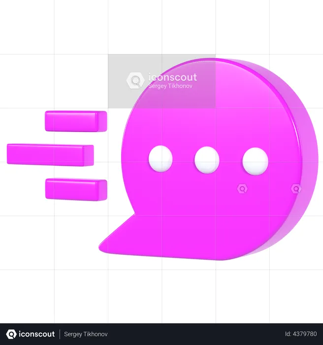 Chat Bubble  3D Illustration