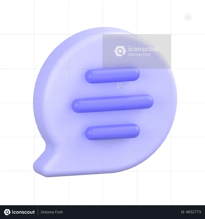 Comment Message  3D Icon
