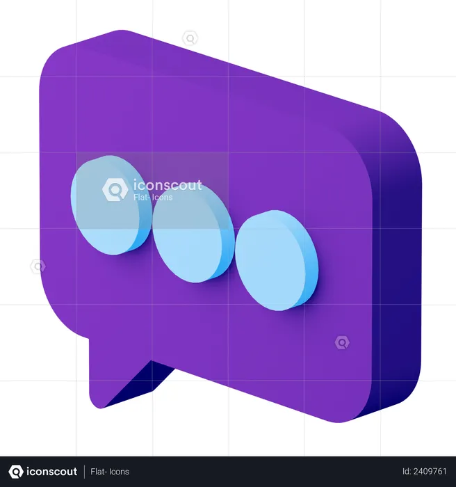 Chat  3D Illustration