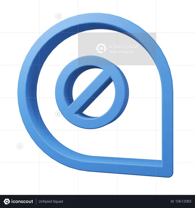 Chat bubbles block comment  3D Icon