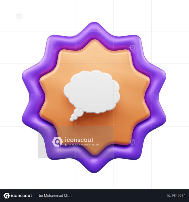 Bulle de discussion  3D Icon