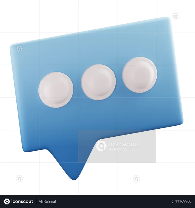 Bulle de discussion  3D Icon