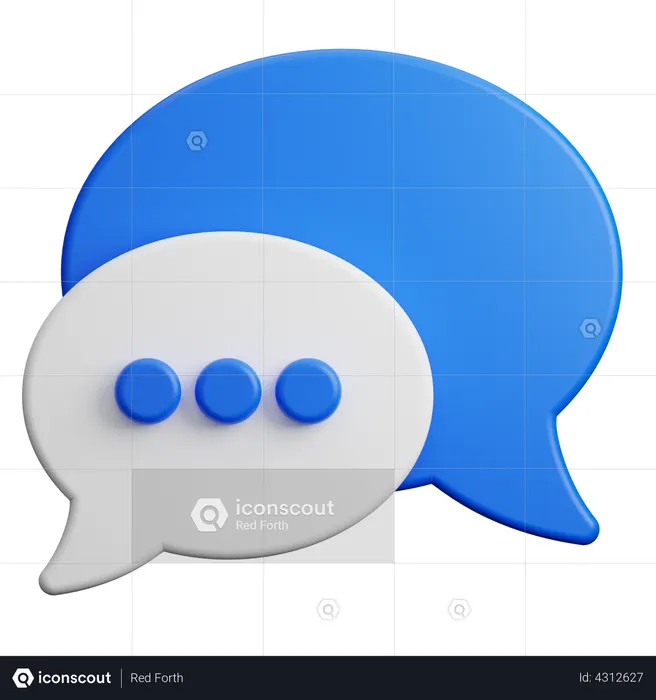 Bulle de discussion  3D Illustration