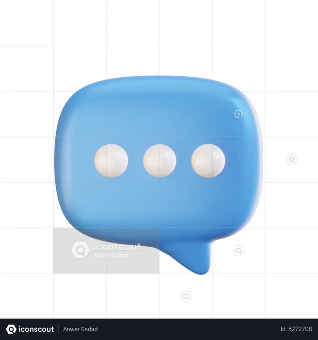 Bulle de discussion  3D Icon