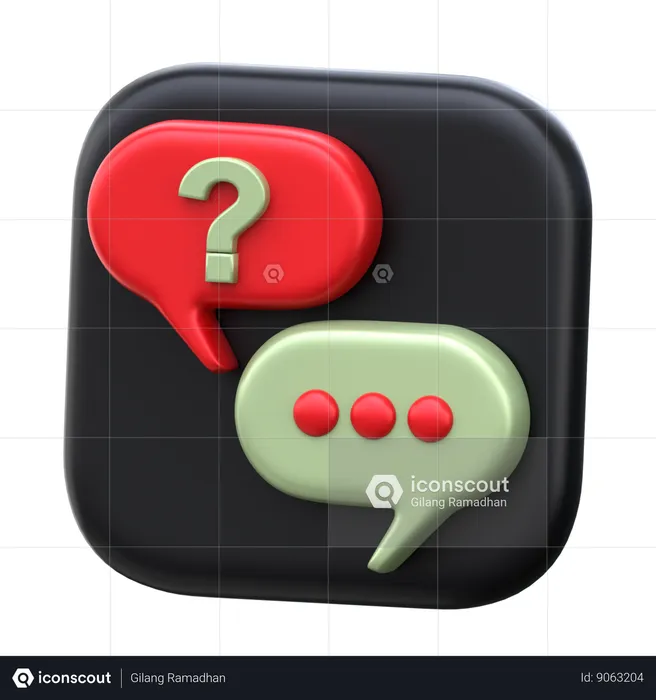 Chat Communication  3D Icon