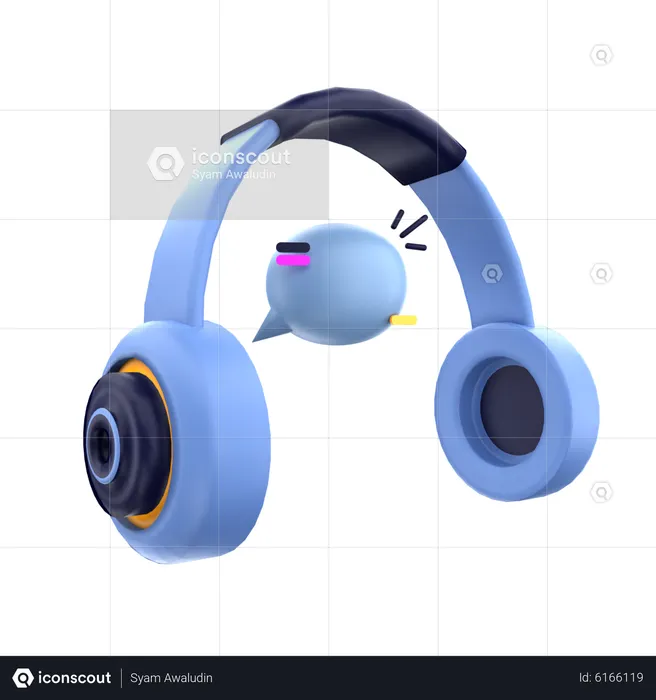 Chat de atención al cliente  3D Icon