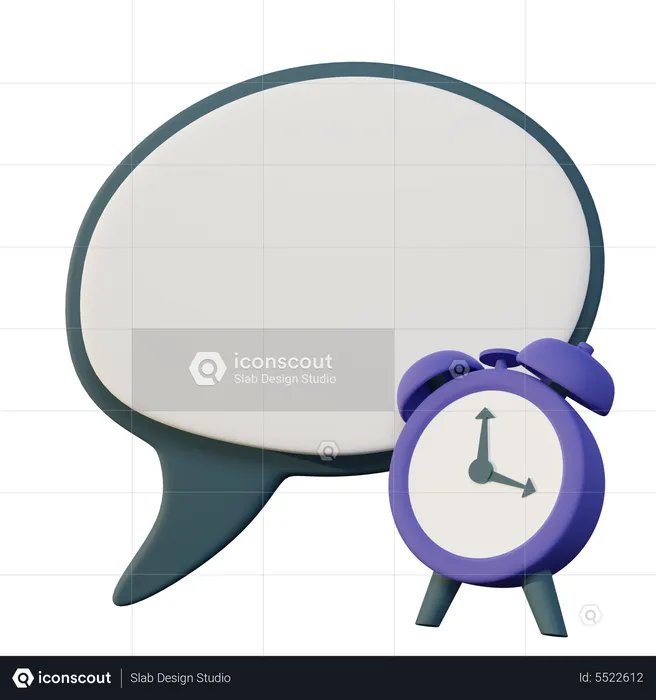Chat Deadline  3D Icon