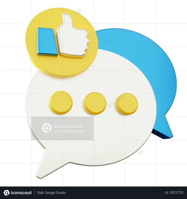 Chat Feedback  3D Icon