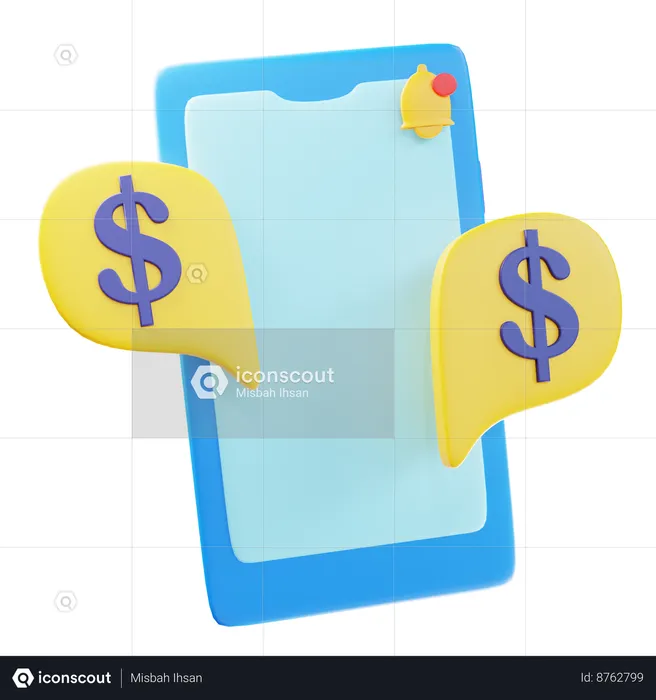 Discussion financière  3D Icon