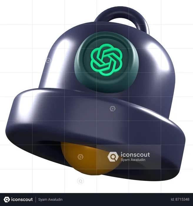 Chat notification gpt  3D Icon