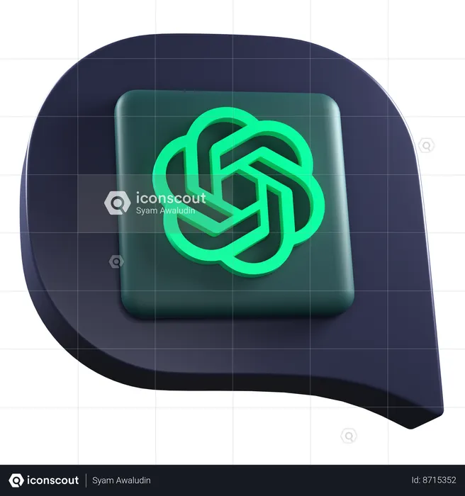 Chat Gpt Prompt  3D Icon
