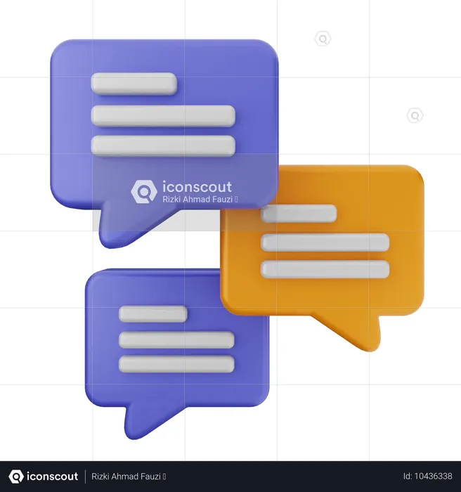 Chat Group  3D Icon