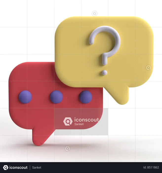 Chat Info  3D Icon