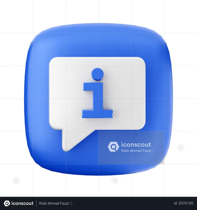 Chat-Informationen  3D Icon