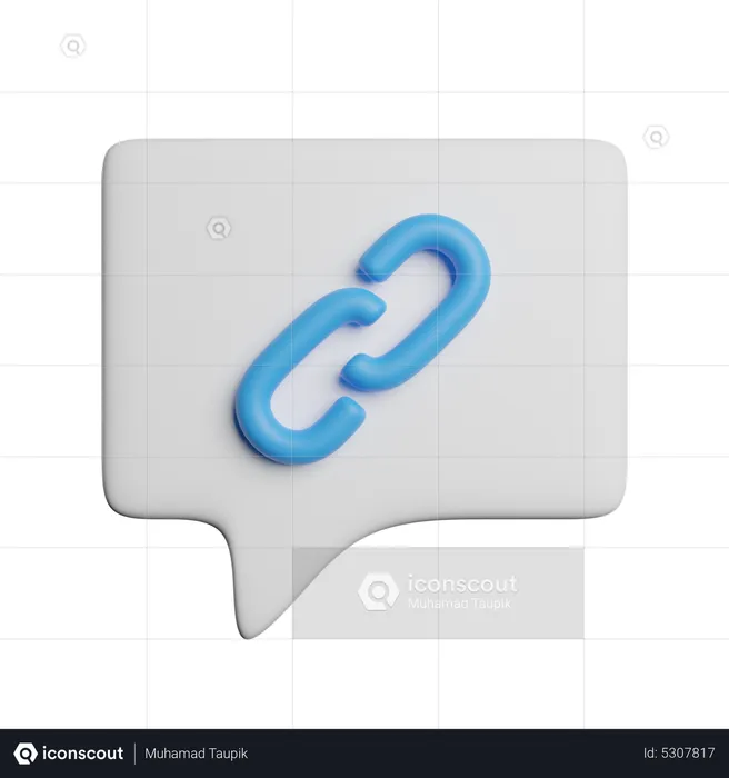 Chat Link  3D Icon