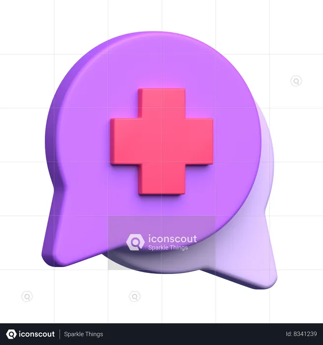 Charla medica  3D Icon