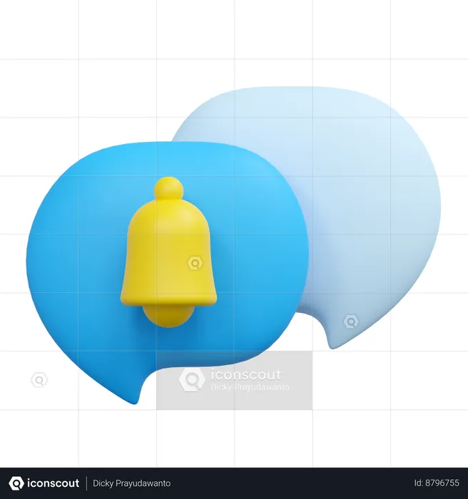 Chat notification  3D Icon