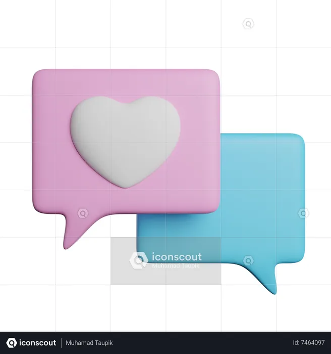 Charla romantica  3D Icon