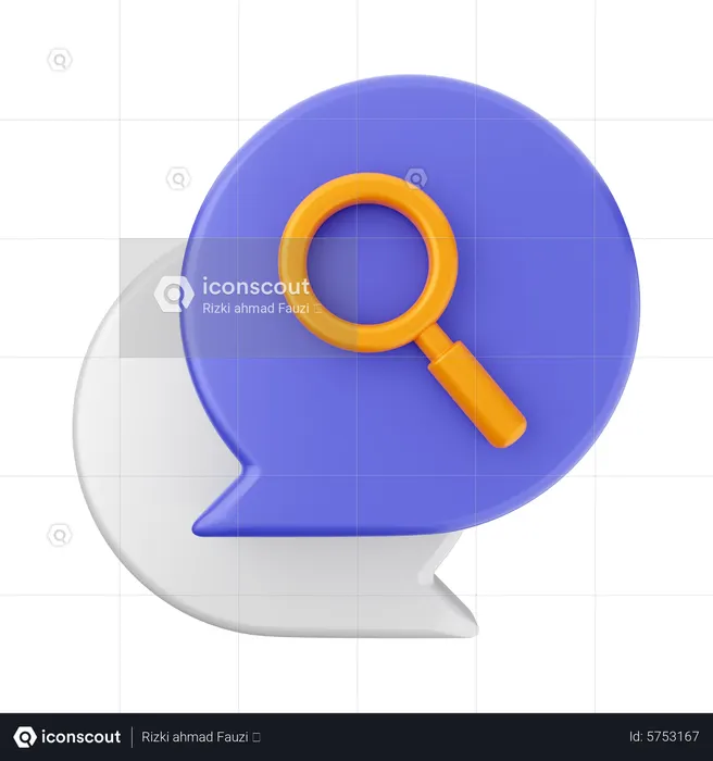 Chat scanning  3D Icon