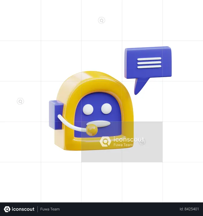 Bot de bate-papo  3D Icon