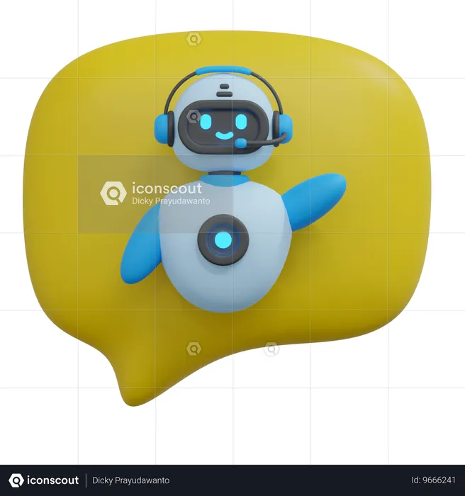 Bot de bate-papo  3D Icon