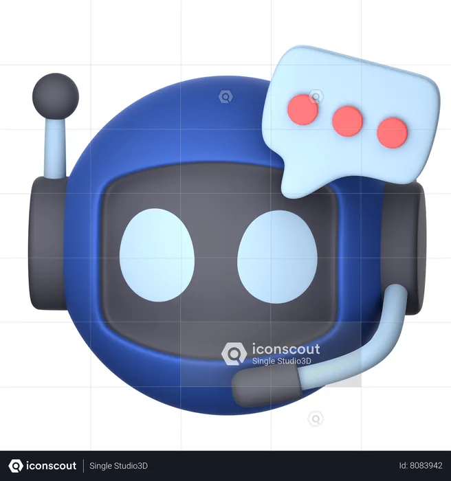 Bot de bate-papo  3D Icon