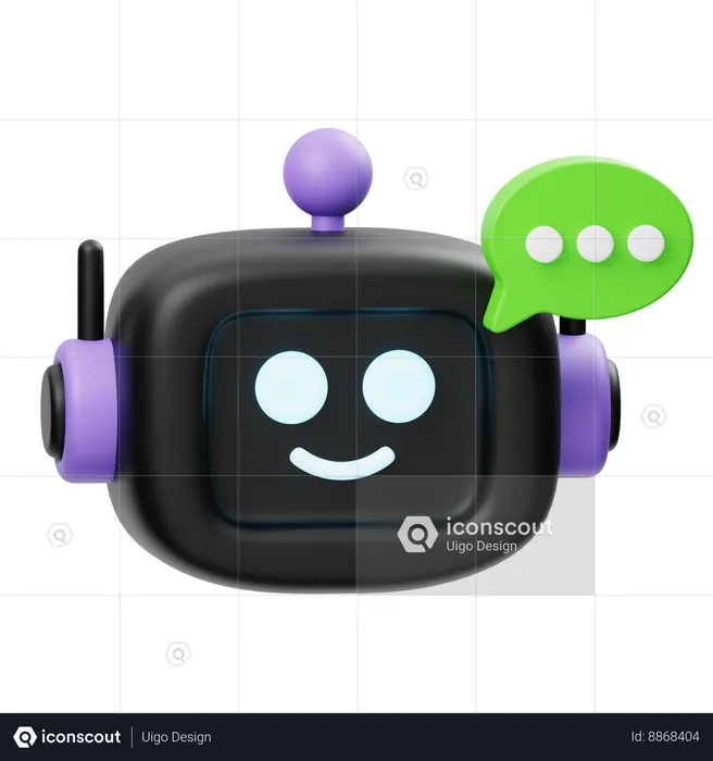 Chatbot Marketing  3D Icon