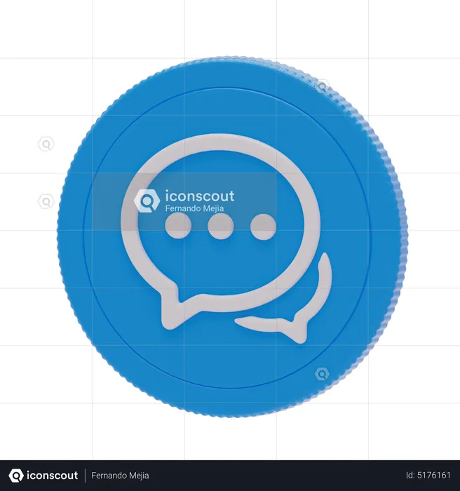 ChatCoin  3D Icon