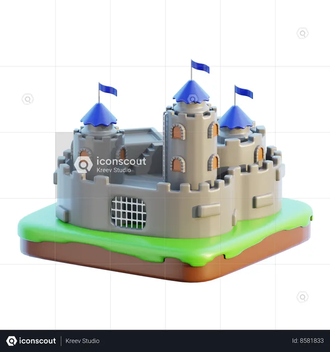 Château  3D Icon